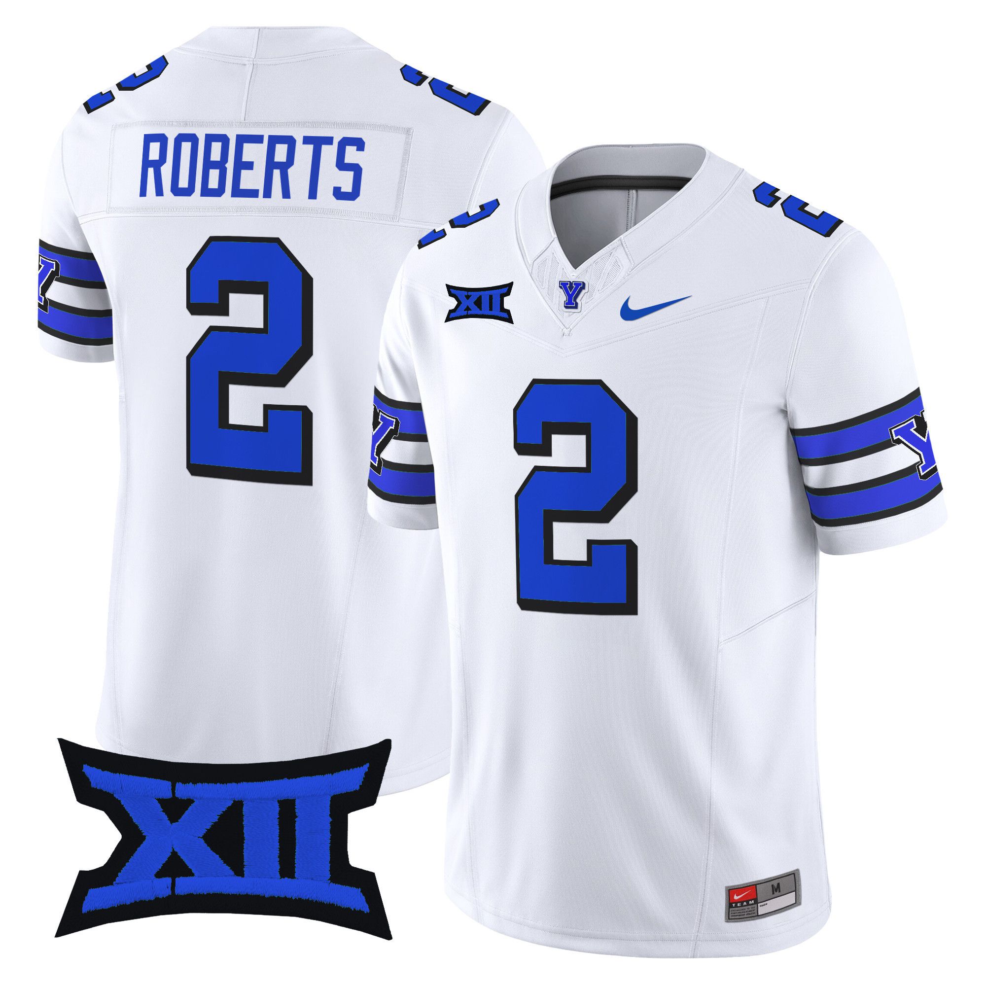 Men BYU Cougars #2 Roberts White Nike 2024 Vapor Limited NCAA Jersey style 1->more ncaa teams->NCAA Jersey